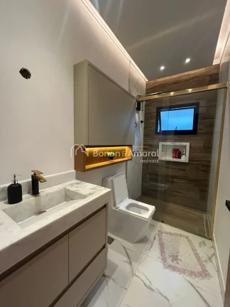 Imagem Casa à venda no condomínio Terras da Estância, em Paulínia, com projeto contemporâneo e ambient...
