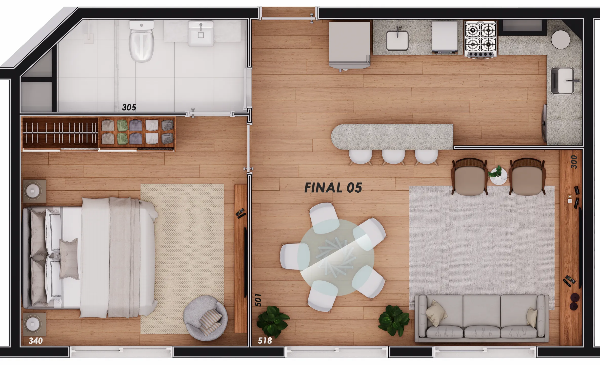 Imagem Studio à venda em Canela, Centro , com 1 quarto, 36.57m2
