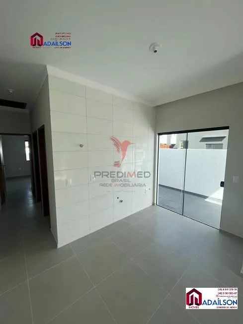Imagem Casa em Forquilhas com 2 quartos sendo 1 suíte, 2 banheiros e 1 vaga de garagem CEF