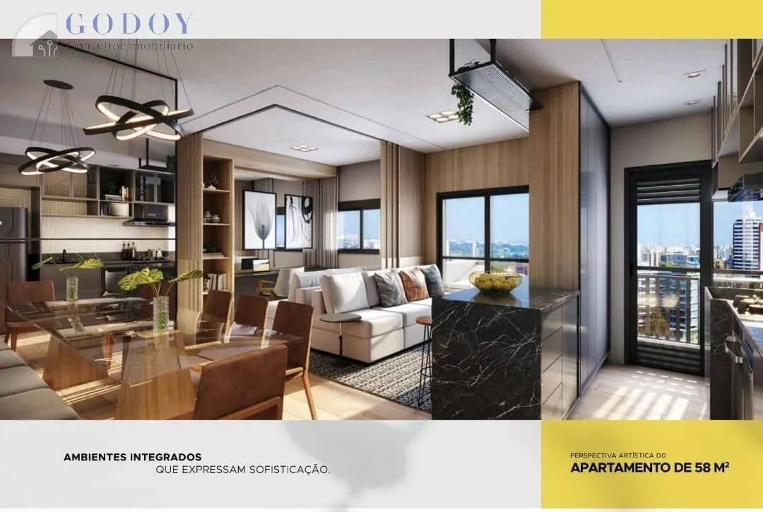Imagem Apartamento à venda 2 Quartos, 1 Suite, 1 Vaga, 58.45M², Jardim Esplanada, São José dos Campos - SP | VISION COLINAS