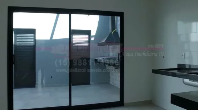 Imagem Casa nova dentro de condomínio em Sorocaba/SP 3 suítes, sendo uma delas master, - cozinha integrad...