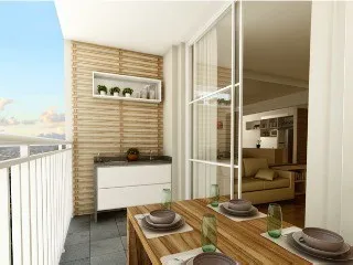 Imagem Apartamento de 2 quartos no Condomínio Park Club Bairro Jardim em Santo André-SP