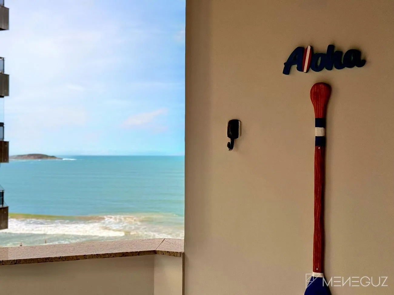 Imagem Exclusivo: Apartamento mobiliado, 3 quartos e DCE, na melhor localização da Praia do Morro.
