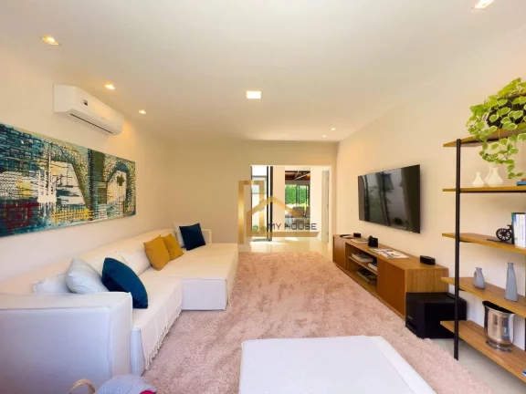 Imagem Casa linear dentro de condomínio com 5 quartos (4 suítes) e lazer privativo!