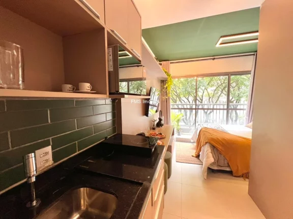 Imagem Apartamento para locação na Consolação, São Paulo-SP: 1 quarto, 1 banheiro, 22m² de área.