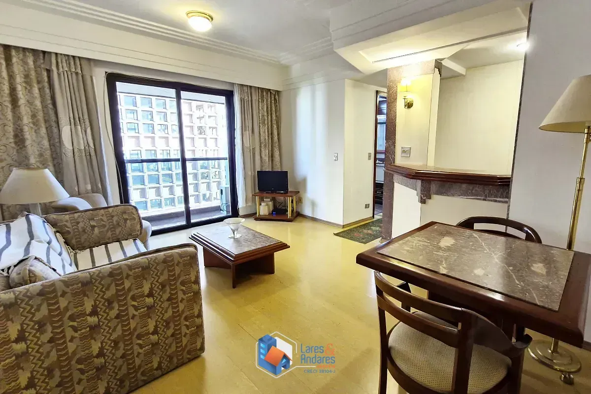 Foto do imóvel Flat para venda em Itaim Bibi com 1 quarto, 43m² em Avenida Cidade Jardim