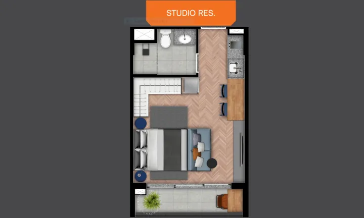 Imagem Studio com 1 Quarto à Venda, 27 m² em Perdizes - São Paulo