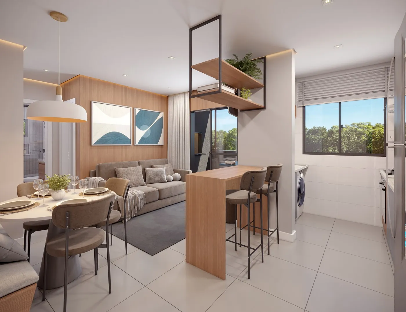 Imagem Apartamento para Venda em São José dos Pinhais, Pedro Moro, 2 dormitórios, 1 banheiro, 1 vaga