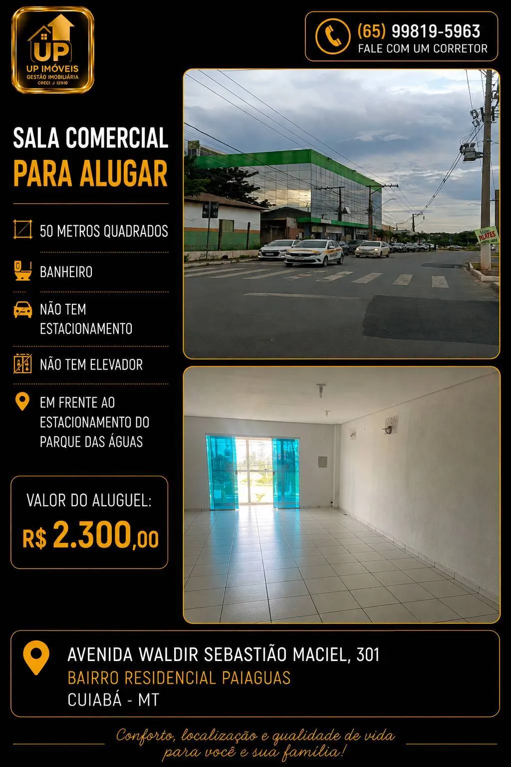 Imagem Salão comercial Bairro Paiaguás