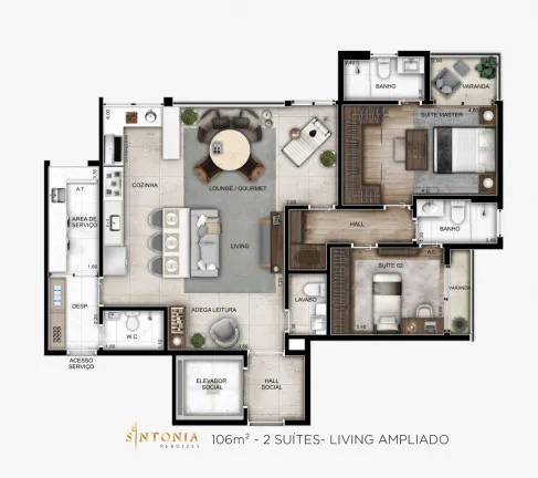 Imagem Apartamento com 3 Quartos à Venda, 106 m² em Perdizes - São Paulo