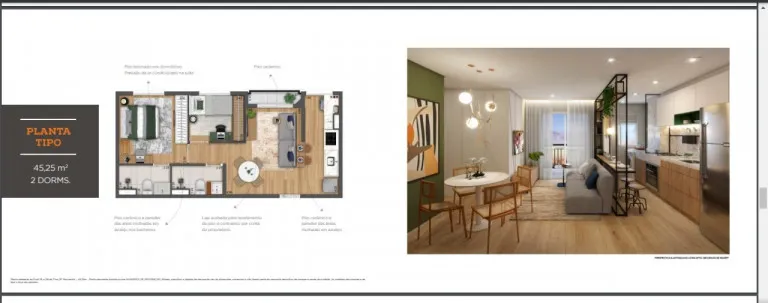 Foto do imóvel Apartamento com 2 Quartos à Venda, 45 m² em Centro - Campinas