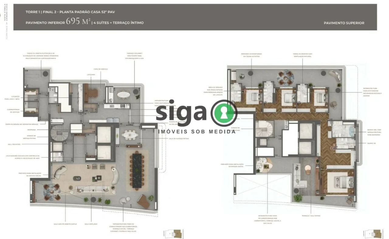 Imagem Cobertura Duplex para venda no Jardim Guedala 04 suítes, São Paulo - SP
