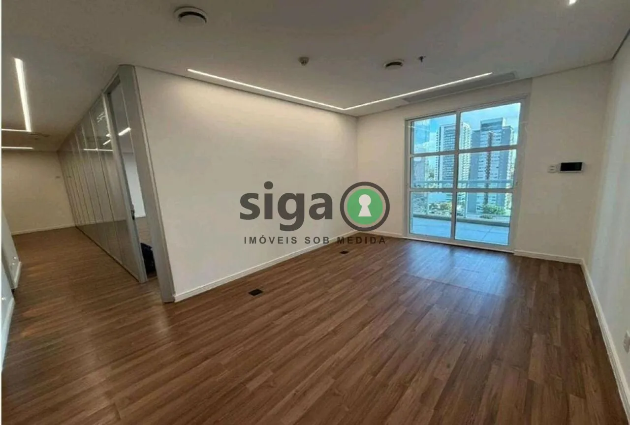 Imagem Sala comercial 144m2 para locação na Chucri Zaidan ,Pronta para uso.