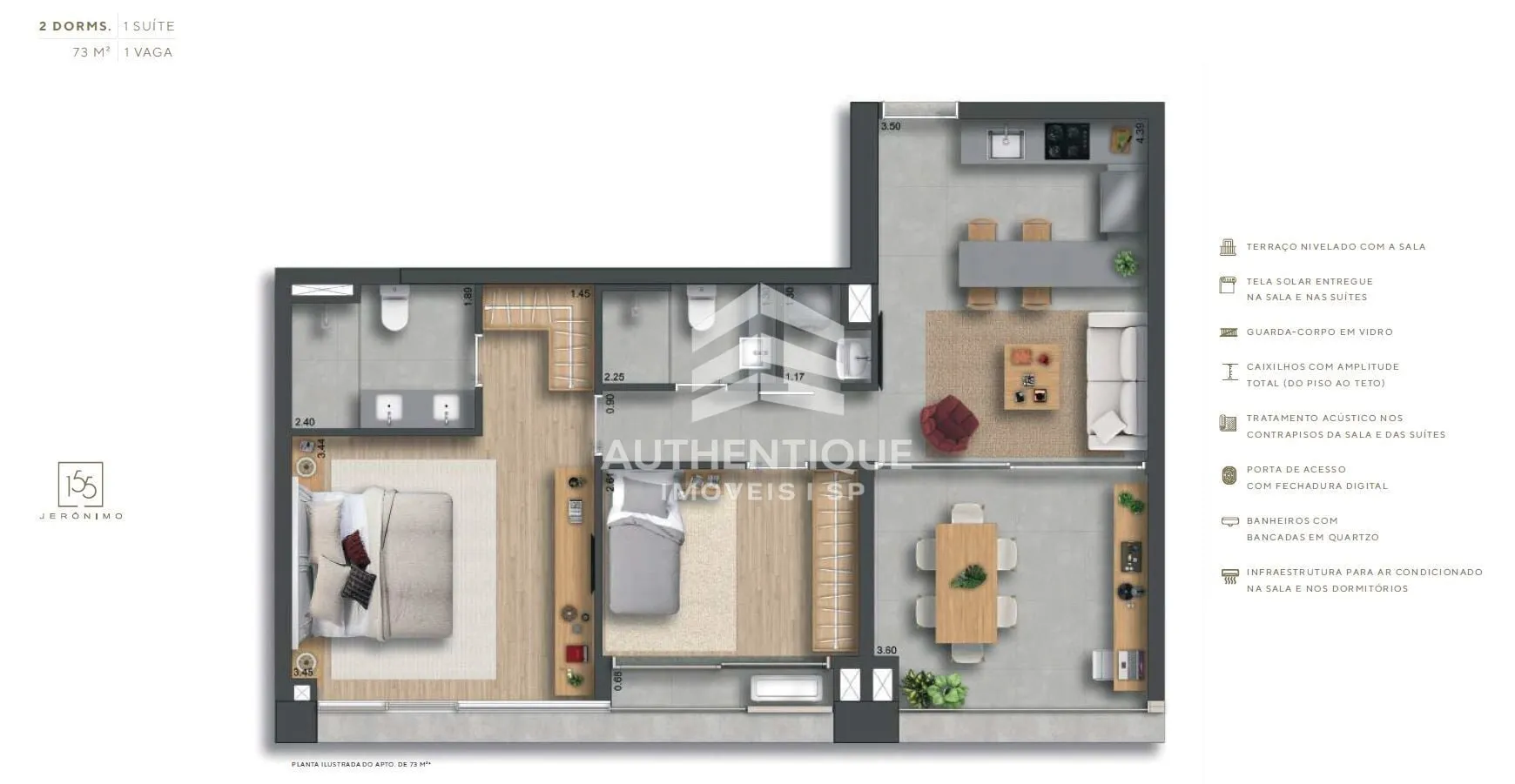 Imagem 155 JERONIMO ITAIM BIBI - Apartamento à venda no bairro Itaim Bibi - São Paulo/SP, Zona Sul