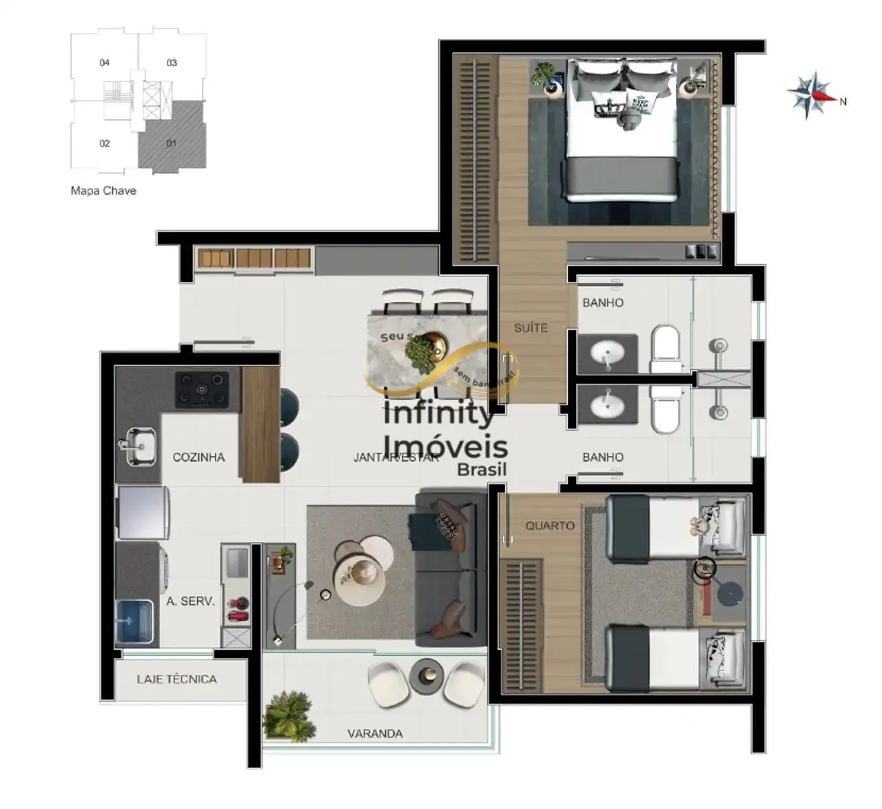 Imagem JOSE ALIPIO - Apartamento à venda no bairro Nova Suíssa - Belo Horizonte/MG