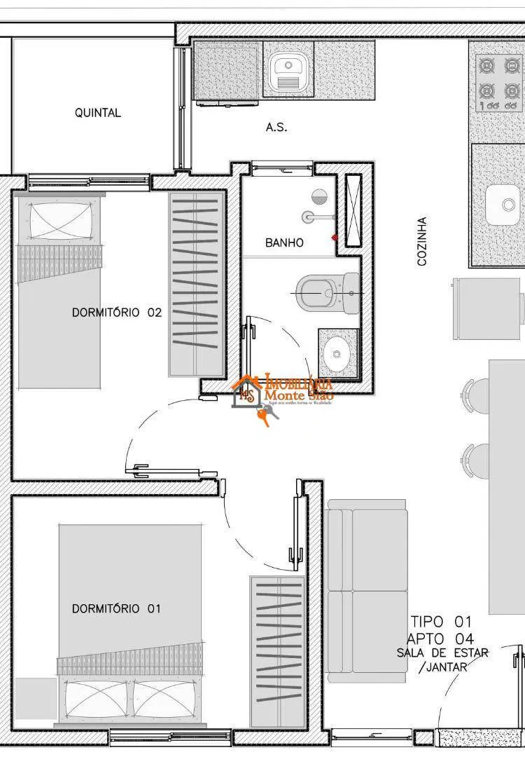 Imagem Apartamento Garden com 2 dormitórios à venda, 37 m² por R$ 249.900,00 - Vila Constança - São Paulo/SP