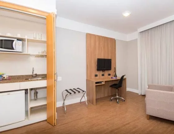 Imagem Flat disponível para venda no Transamérica Executive Bela Cintra no Jardim Paulista, com 30m², 1 dormitório e 1 vaga