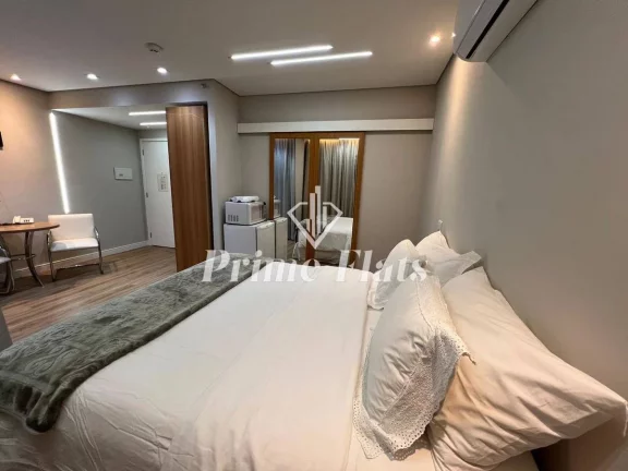 Imagem Flat disponível para locação no Clarion Faria Lima, com 27m², 1 dormitório e 1 vaga