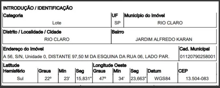 Imagem Oportunidade Única em RIO CLARO - SP | Tipo: Terreno | Negociação: Venda Direta Online | Situação: Imóvel