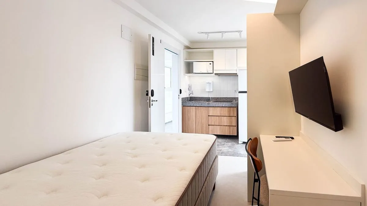 Imagem Apartamento com 1 Quarto para alugar, 17m² - Pinheiros