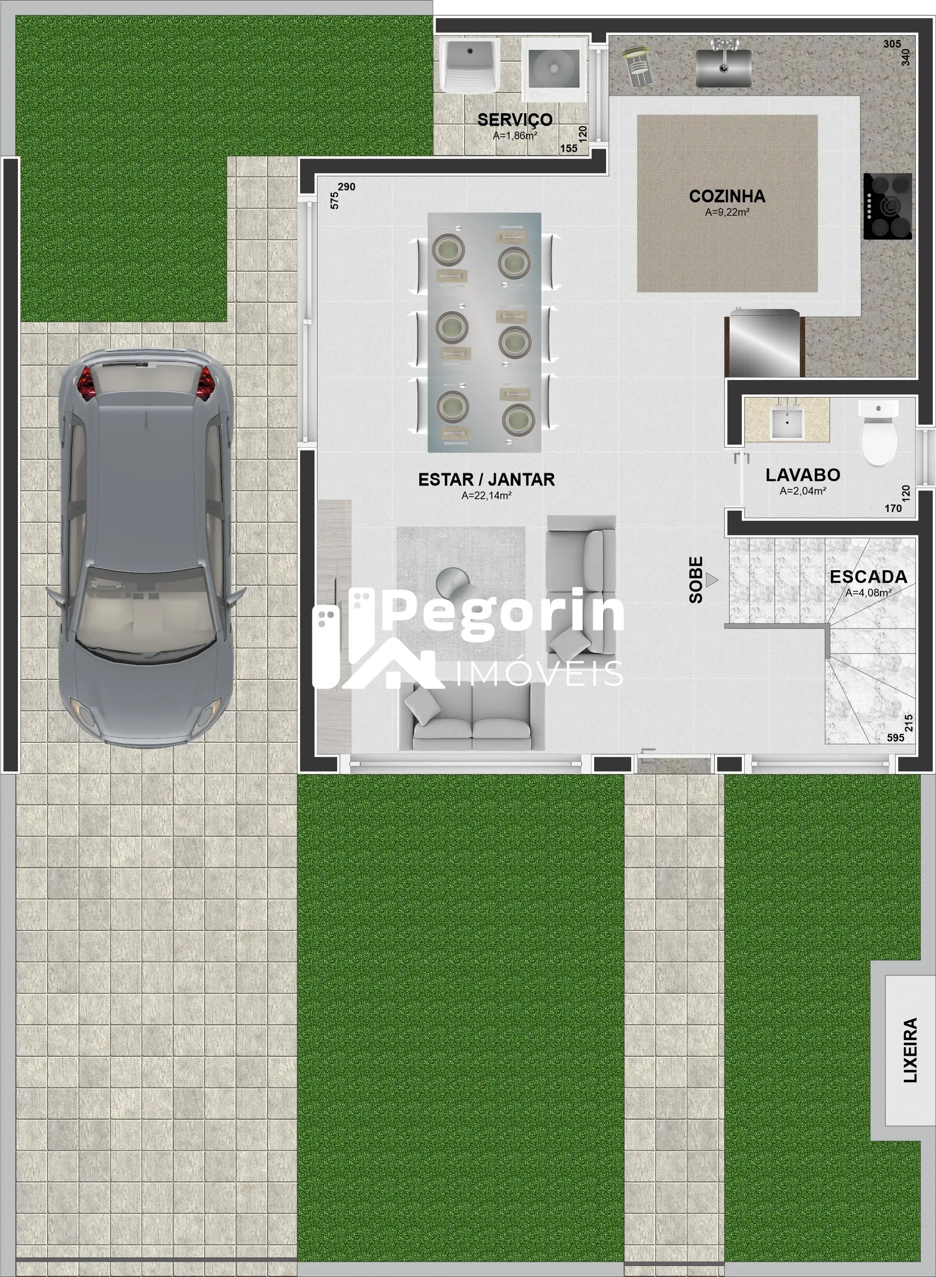 Imagem SOBRADO 03 QUARTOS 116M²