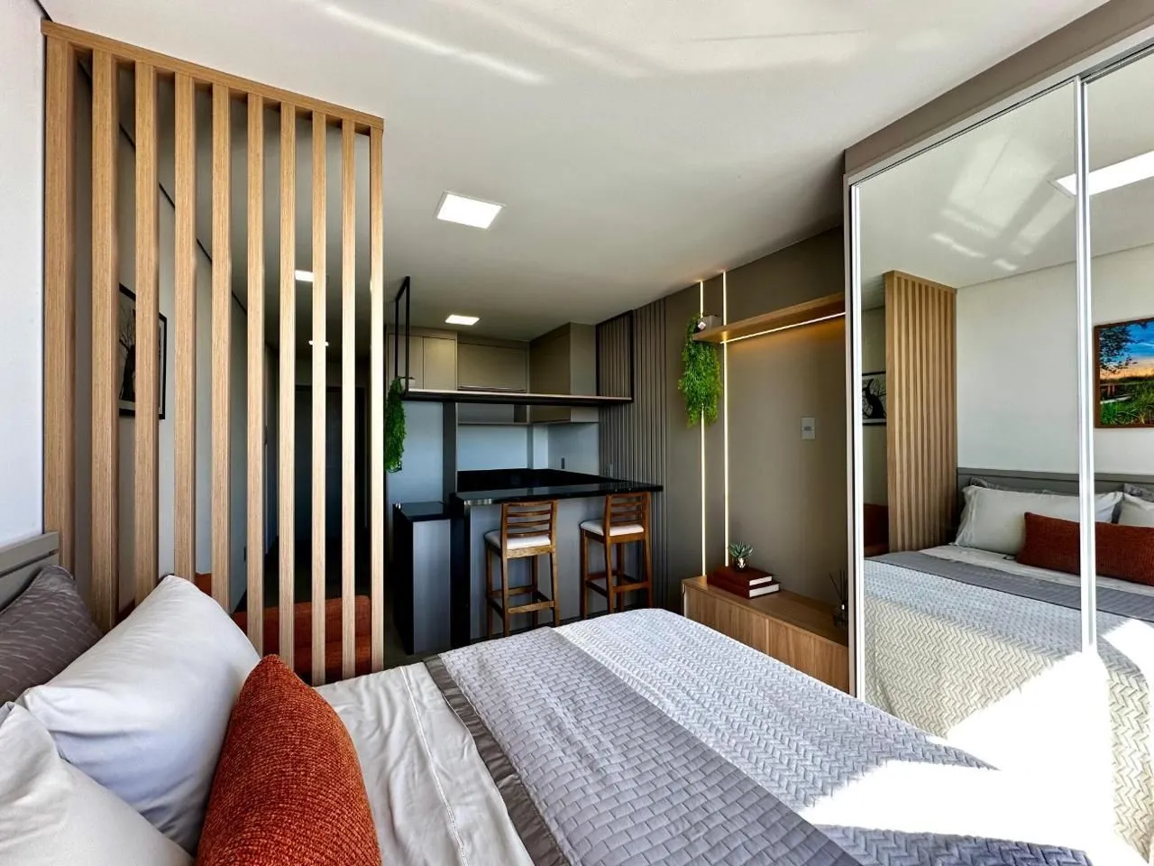 Imagem Excelente Studio mobiliado com vaga coberta no Living Resort House