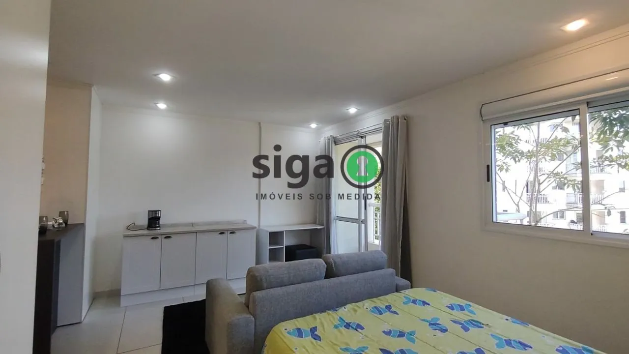 Imagem Studio mobibiliado de 33m², locação por R$ 3.197,00 - Panamby - São Paulo/SP