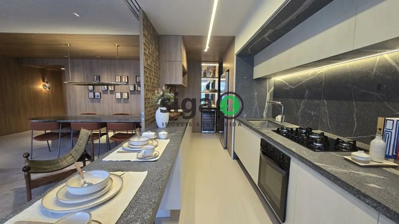 Imagem Apartamento 170 m² no Brooklin, 3 suítes, varanda gourmet, quadra de tênis e lazer completo