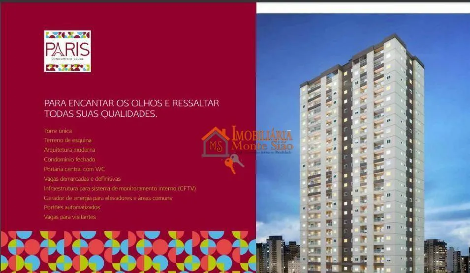 Imagem Apartamento com 3 dormitórios à venda, 68 m² por R$ 636.638,19 - Vila Rosália - Guarulhos/SP