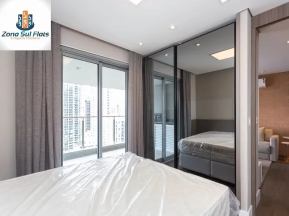 Imagem Apartamento Alto Padrão para Venda ou Locação na Vila Nova Conceição Com 1 Suíte e 2 Vagas