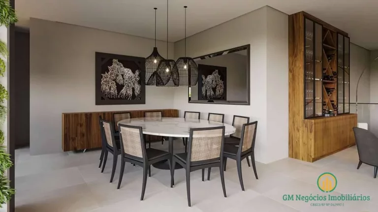Imagem Casa com 4 suítes Zero Km! Moderna, integrada, linda vista!