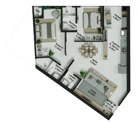 Imagem Paradise Home Flats - Apartamento à venda no bairro Centro - Itapema/SC