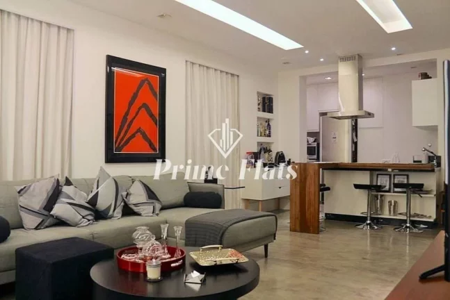 Foto do imóvel Flat disponível para venda no Saint Régis no Jardim Paulista, com 90m² ,1 dormitório e 1 vaga de garagem em Alameda Lorena