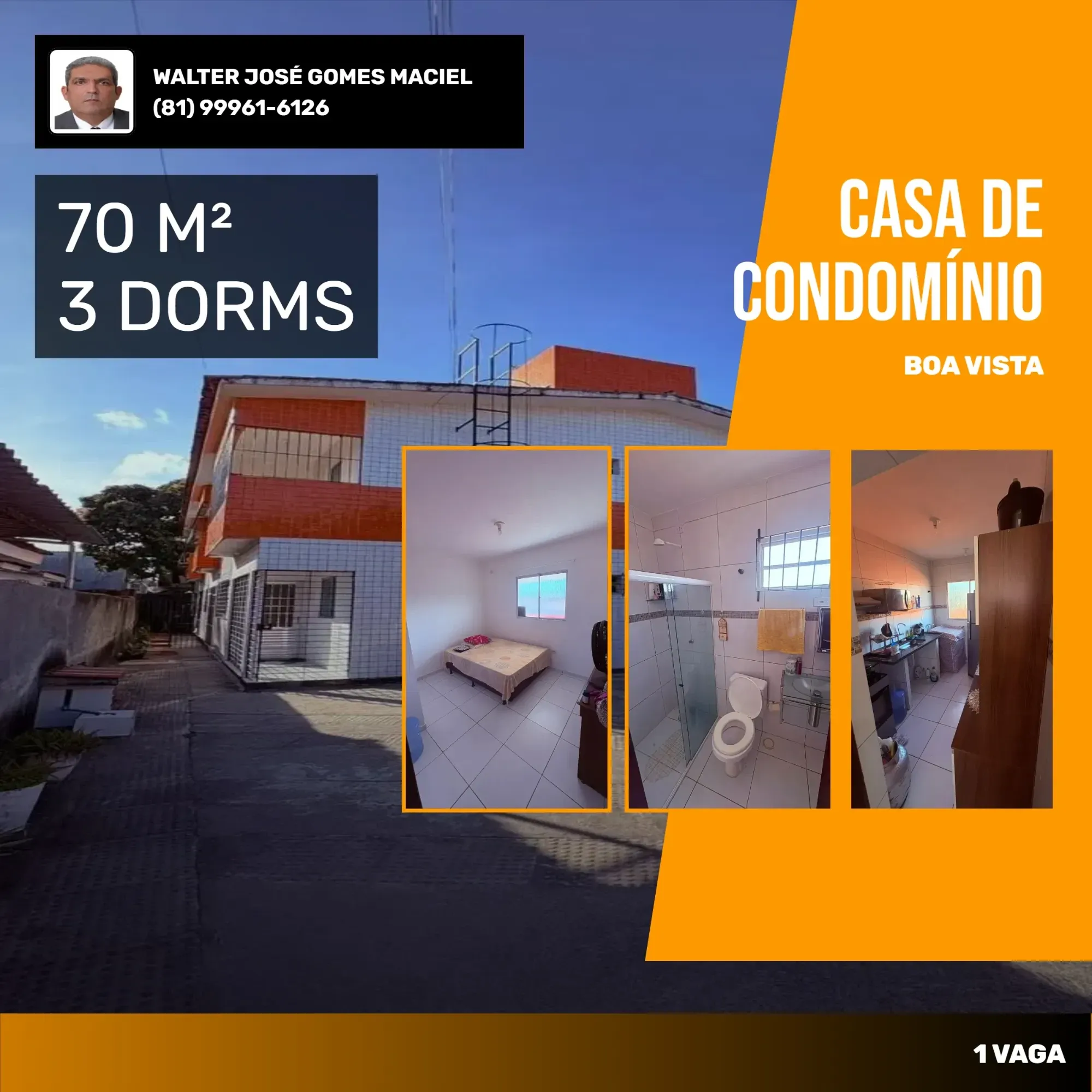 Foto do imóvel Casa com 3 Quartos à Venda, 70 m² em Rua Albert Einstein, 465 - Janga, Paulista - PE