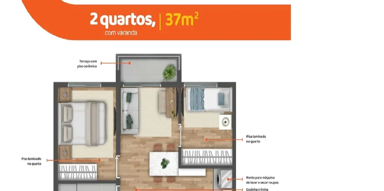 Imagem Apartamento com 2 Quartos à Venda, 37 m² em Vila Butantã - São Paulo