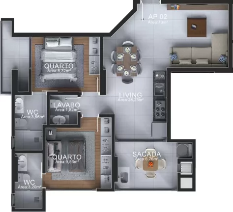 Imagem Matera Residenziale - Apartamento à venda no bairro Morretes - Itapema/SC