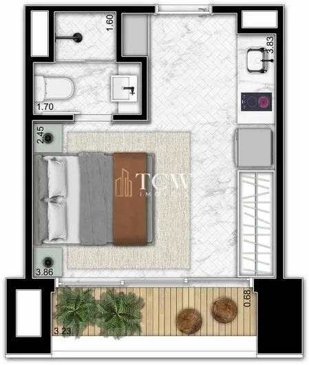 Imagem Studio à Venda | 27 m² | Itaim Bibi, São Paulo/SP