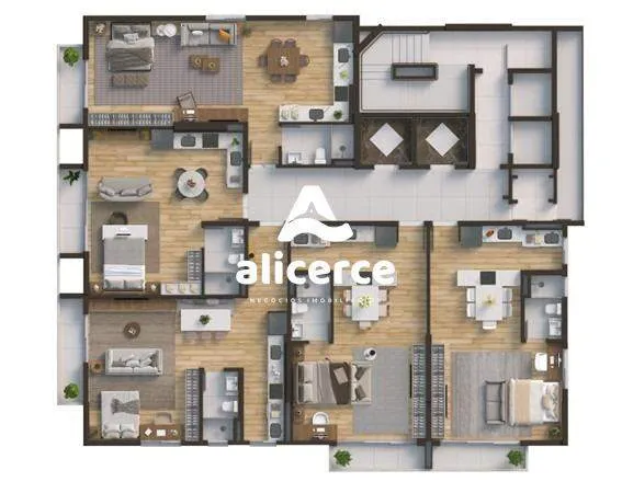 Imagem Studio à venda com 1 quarto , 53,35m² em Kobrasol São José