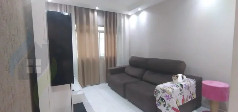 Imagem Apartamento de 2 dormitórios, 1 banheiro, 1 vaga, com 65m² em Taboão, São Bernardo do Campo