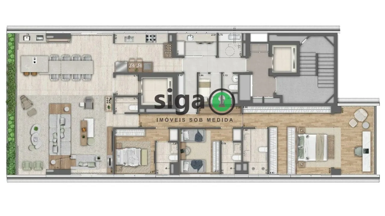 Imagem Apartamento para venda no Jardins 03 Suítes, São Paulo - SP