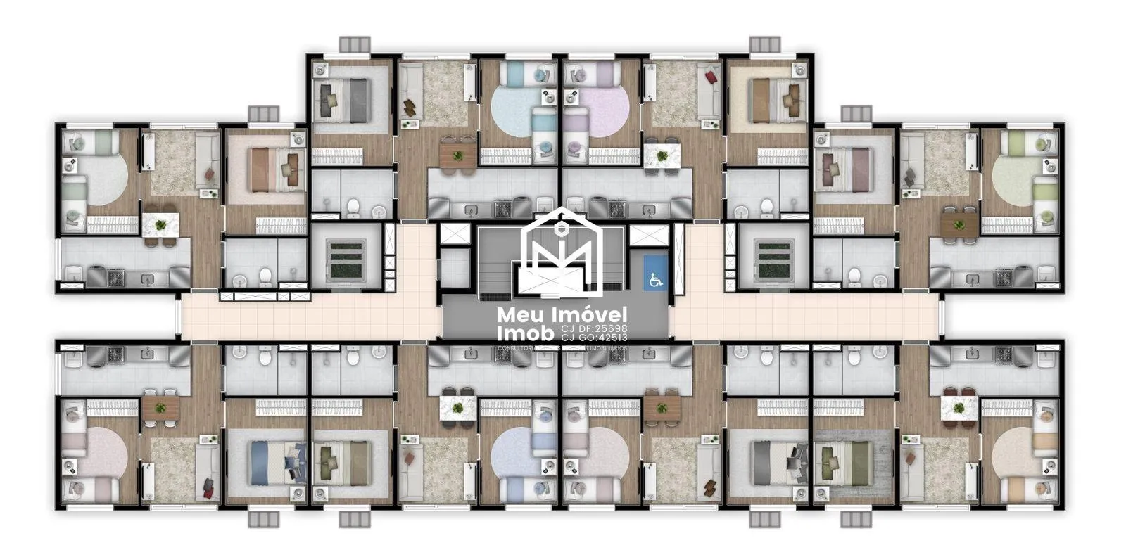 Imagem Now 29 APTO 2 Quartos 1 Vaga 46m² Ceilândia/DF