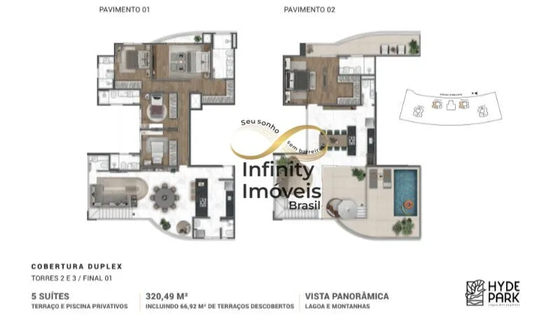 Imagem HYDE PARK LAGOA DOS INGLESES - Apartamento Cobertura Duplex em Lagoa dos Ingleses, Nova Lima/MG