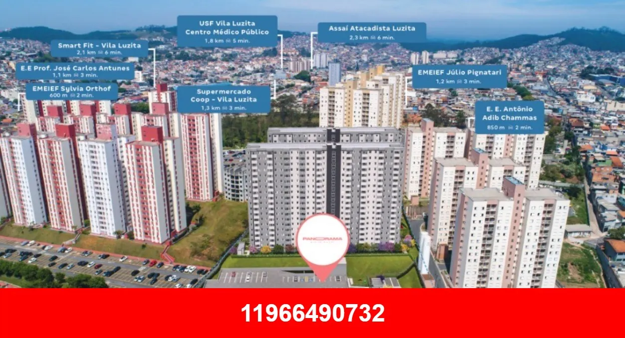 Imagem Apartamento à venda no Jardim do Estádio, 2 quartos, 1 banheiro, 31m² - Condomínio Panorama Tenda, Minha Casa Minha Vida em Santo André-SP