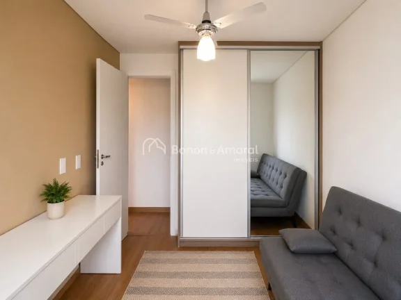 Imagem Apartamento mobiliado à venda no Taquaral, em Campinas, com excelente localização e ambientes pla...