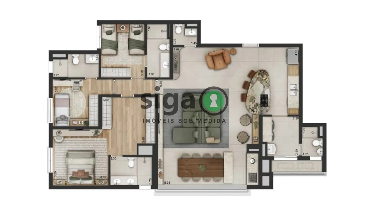 Imagem Apartamento para venda em Moema 04 dormitórios. São Paulo - SP