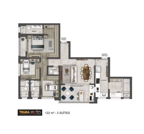 Imagem LEDGE BROOKLIN - EXTO - Studio de 40m², ótima localização, próximo ao Shopping D...D e da Berrini!!