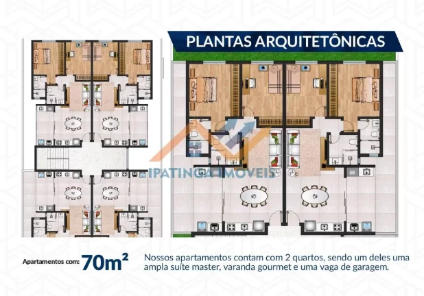 Imagem Apartamento à venda no bairro Caravelas - Ipatinga