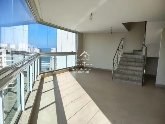 Imagem Imperdível cobertura de luxo à venda em Guarujá-SP, Pitangueiras! 3 quartos, 3 suítes, 2 salas, 5 banheiros, 3 vagas de garagem, 275m².