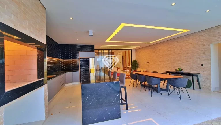Imagem Sobrado 4 Suítes + Home, 400 m² c/ lazer à Venda no Condomínio Mirante do Lago