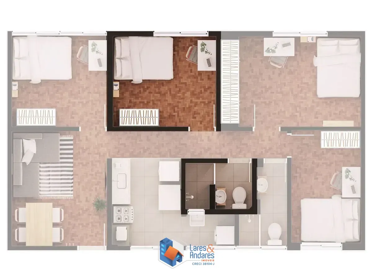 Imagem Apartamento para venda em Bela Vista com 4 quartos, 110m²